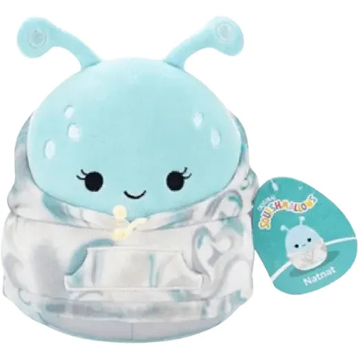 Squishmallow 8 Inch Natnat the Alien with Hoodie Plush Toy
