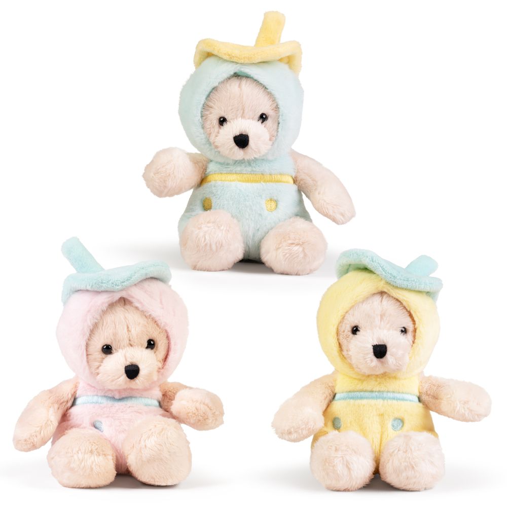 Keycraft 7 Inch Boba Tea LITTLE Dress Up Bear Plush Toy - Assorted