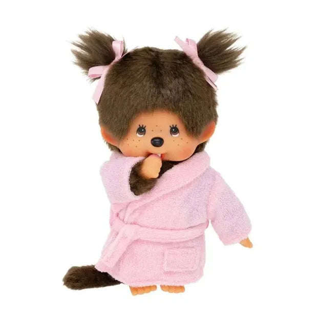 Monchhichi 8 Inch Bathrobe Girl Plush Doll Toy