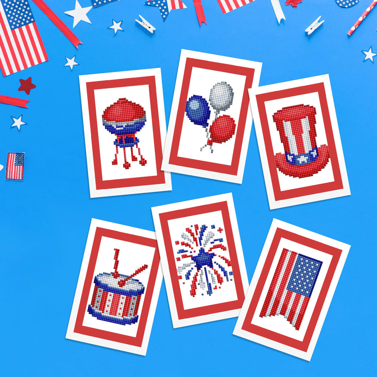 Diamond Art Club Mini Dazzles - 4th of July Diamond Painting Kit