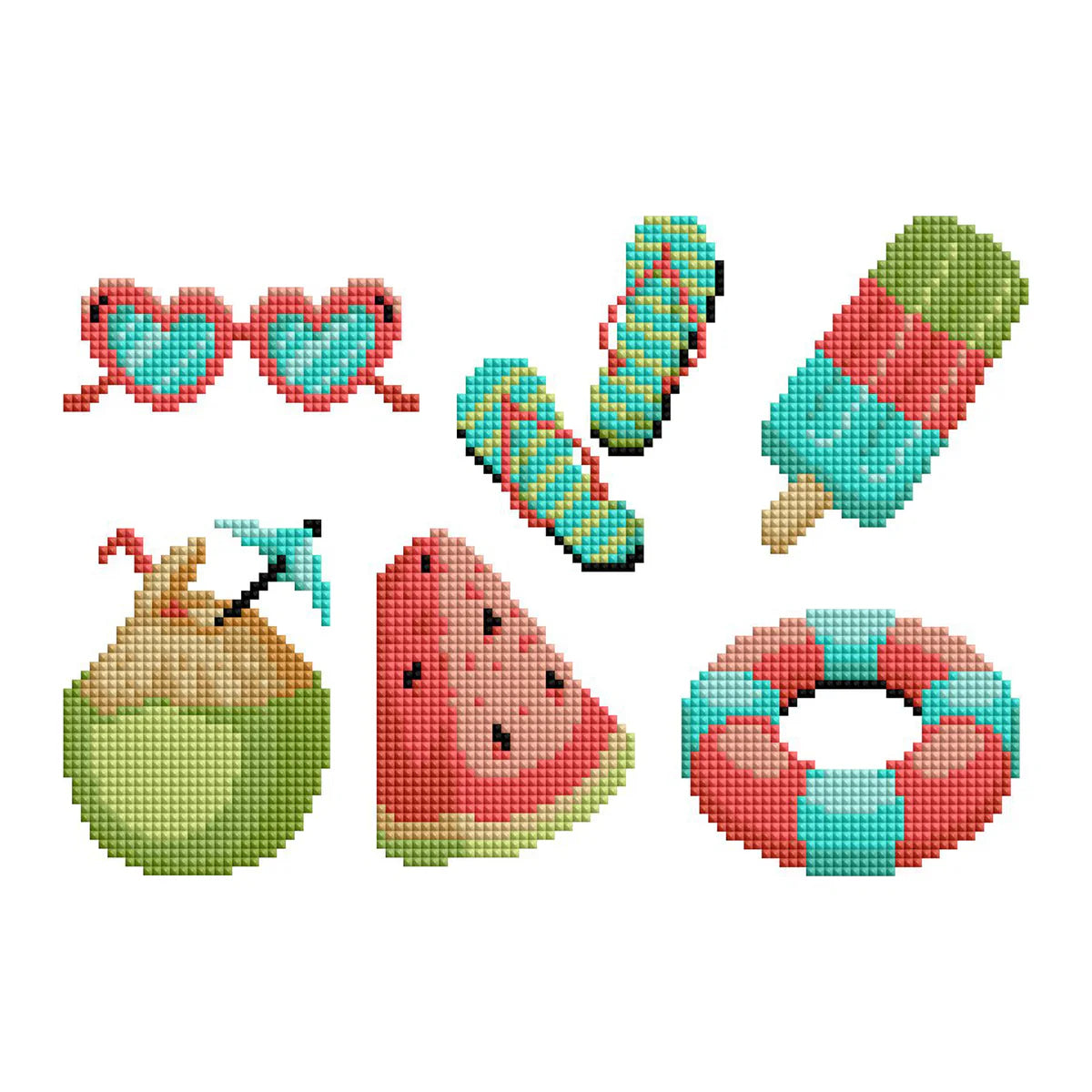 Diamond Art Club Mini Dazzles - Hello Summer Diamond Painting Kit