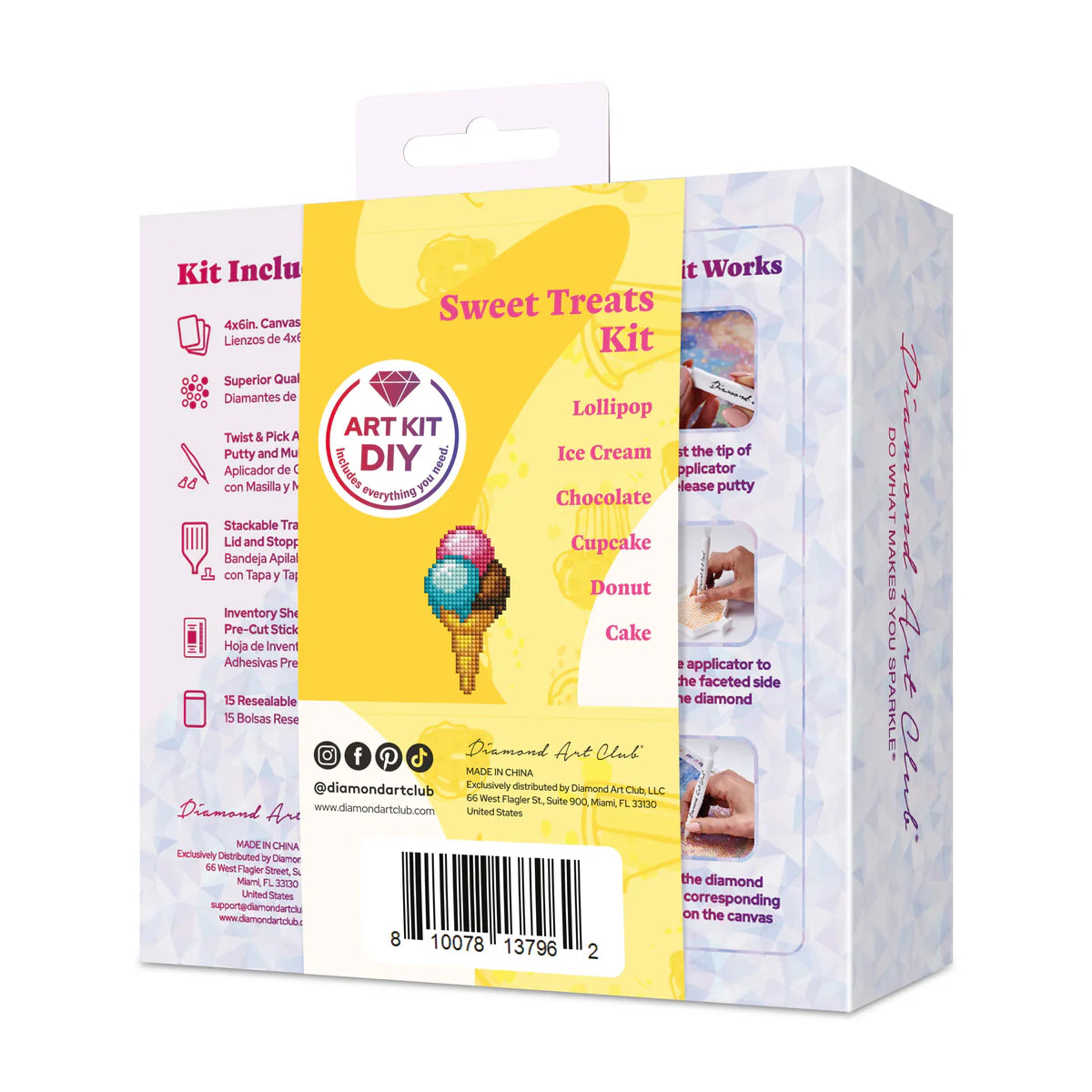Diamond Art Club Mini Dazzles - Sweet Treats Diamond Painting Kit