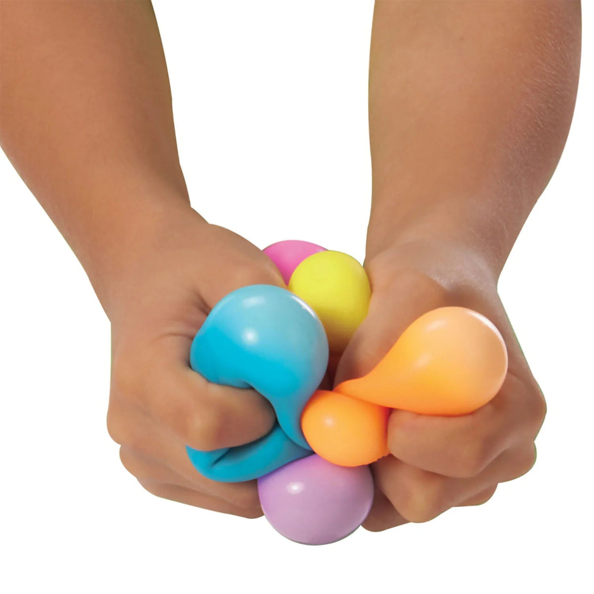 Nee Doh Teenie Rainboh 1.5 Inch Squish Ball Fidget Toy - Set of 6 - Owl & Goose Gifts