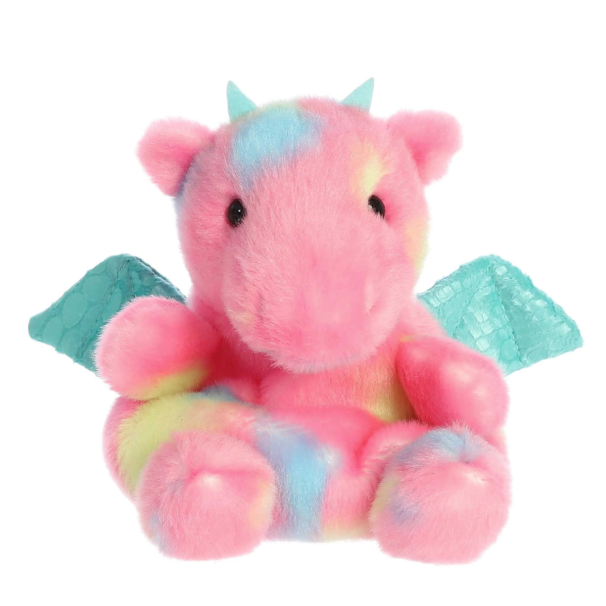 Palm Pals 5 Inch Anya the Bright Tie Dye Dragon Plush Toy - Owl & Goose Gifts