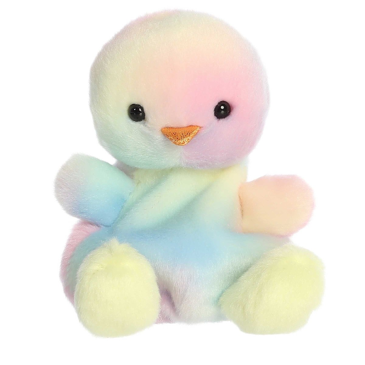 Palm Pals 5 Inch Aura the Rainbow Chick Easter Plush Toy - Owl & Goose Gifts