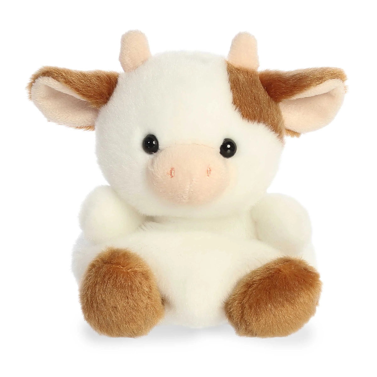 Palm Pals 5 Inch Caroline the Brown Cow Plush Toy - Owl & Goose Gifts