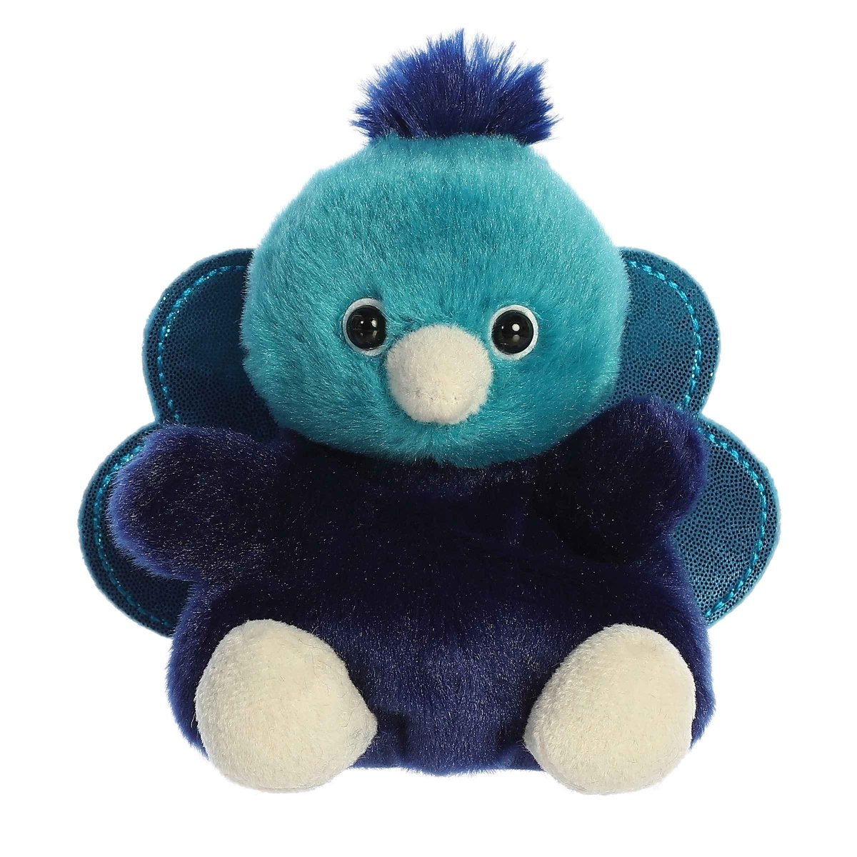 Palm Pals 5 Inch Elton the Peacock Plush Toy - Owl & Goose Gifts