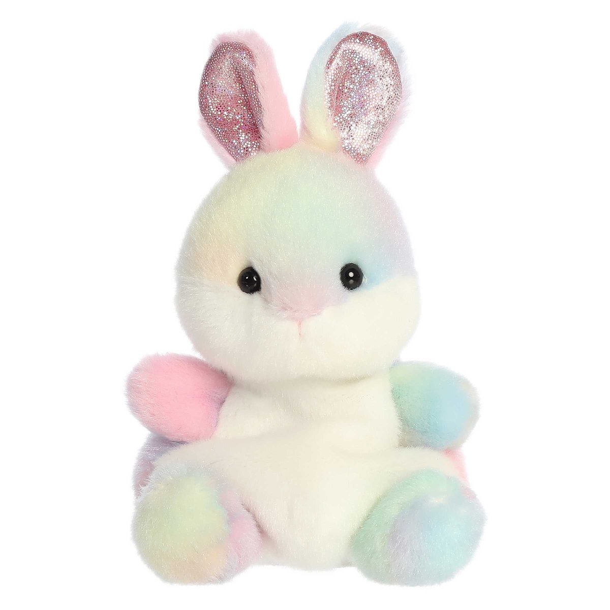 Palm Pals 5 Inch Opal the Rainbow Bunny Easter Plush Toy - Owl & Goose Gifts