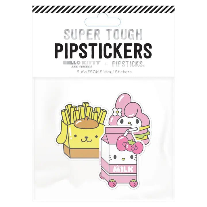 Pipsticks + Hello Kitty Fast Food Vinyl Sticker Collection - Owl & Goose Gifts