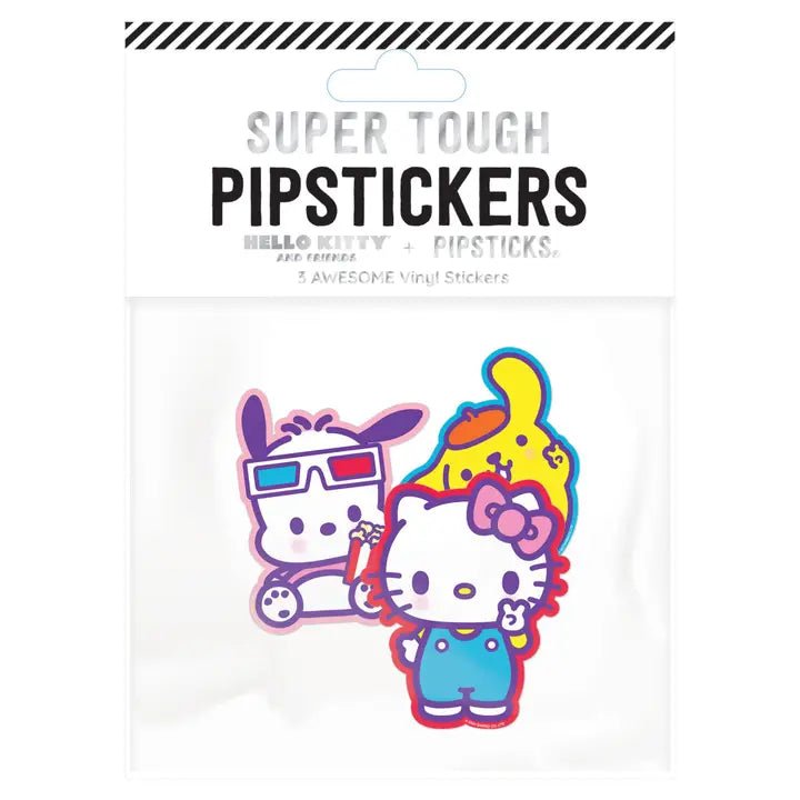 Pipsticks + Hello Kitty Peace & Popcorn Vinyl Sticker Collection - Owl & Goose Gifts