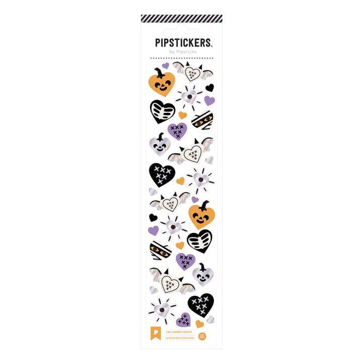 Pipsticks Halloween Hearts Stickers - Owl & Goose Gifts