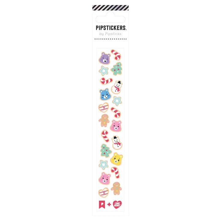 Pipsticks + Care Bears Cuddly Cookie Holiday Sticker Sheet - Owl & Goose Gifts