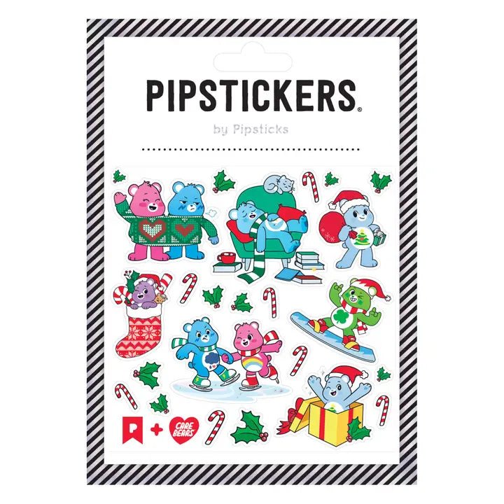 Pipsticks + Care Bears Holiday Amusements Sticker Sheet - Owl & Goose Gifts
