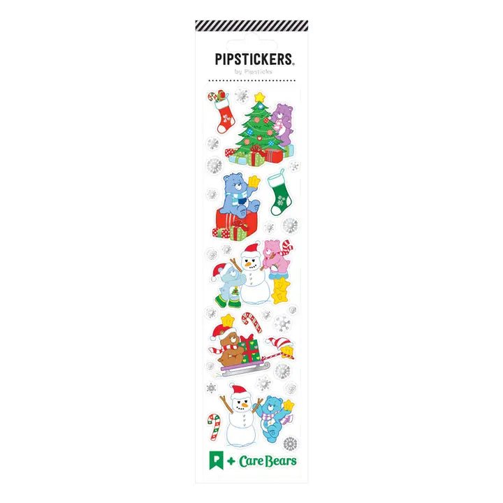 Pipsticks + Care Bears Merry Moments Holiday Sticker Sheet - Owl & Goose Gifts