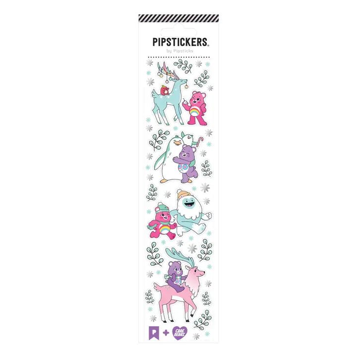 Pipsticks + Care Bears Polar Playdate Holiday Sticker Sheet - Owl & Goose Gifts
