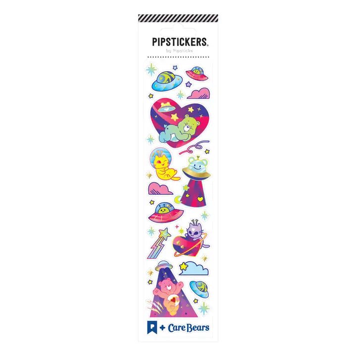 Pipsticks + Care Bears Cosmic Kitties Sticker Sheet - Owl & Goose Gifts