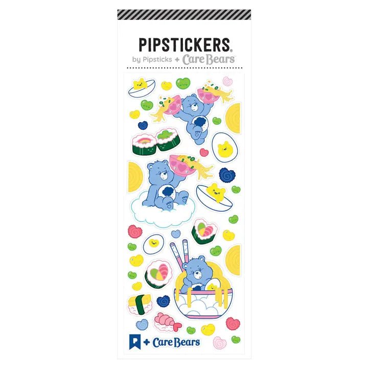Pipsticks + Care Bears Ramen & Rollin' Sticker Sheet - Owl & Goose Gifts