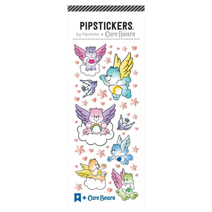 Pipsticks + Care Bears Charming Cherub Sticker Sheet - Owl & Goose Gifts
