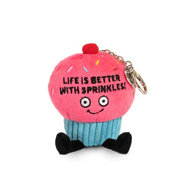 Punchkins Bites - Life is Better with Sprinkles Cupcake Plush Clip - Owl & Goose Gifts