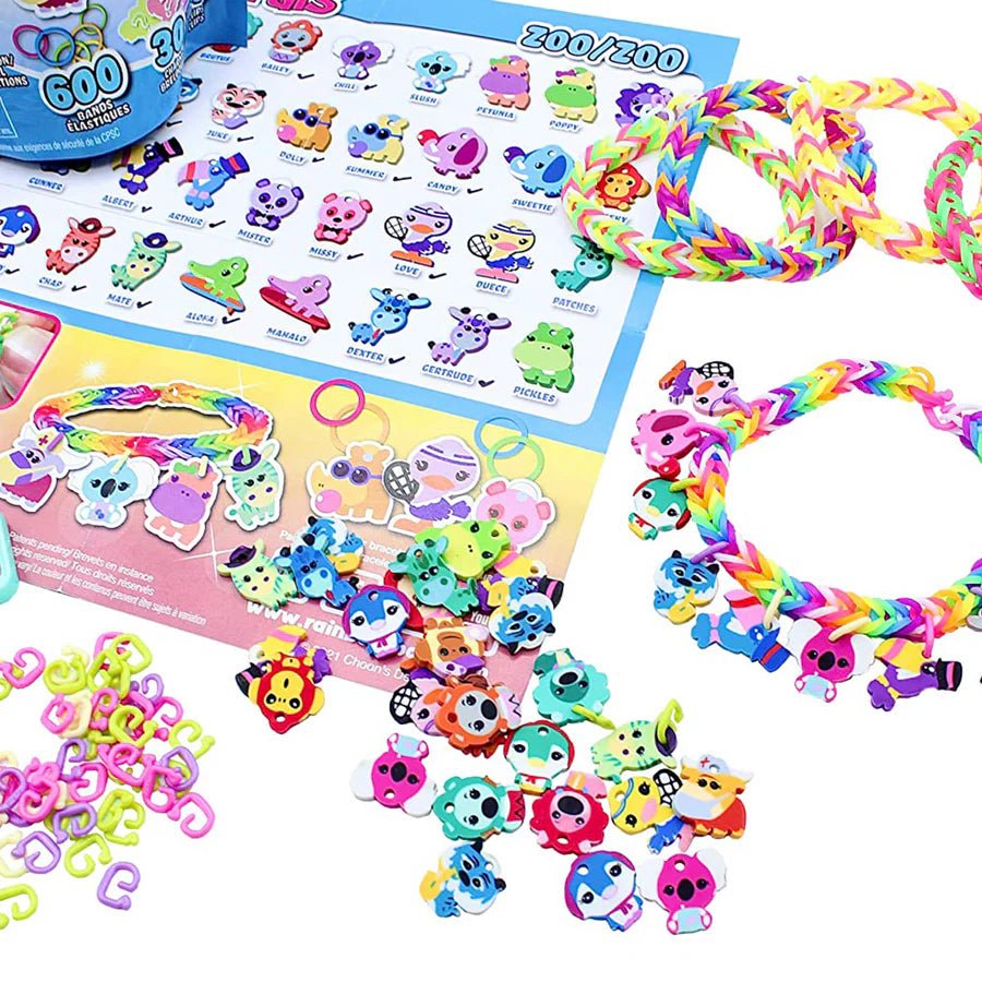 Rainbow Loom Loomi - Pals® Charm Bracelet Kit - Zoo - Owl & Goose Gifts