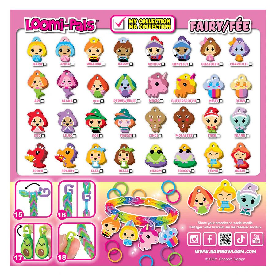 Rainbow Loom Loomi - Pals® Charm Bracelet Kit - Fairy - Owl & Goose Gifts