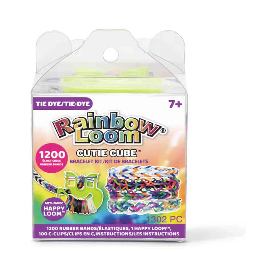 Rainbow Loom Tie Dye Cutie Cube Bracelet Kit - Owl & Goose Gifts