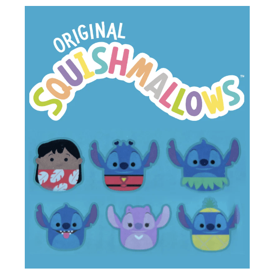 Squishmallow Squooshems Disney Stitch - One Mystery Bag - Owl & Goose Gifts