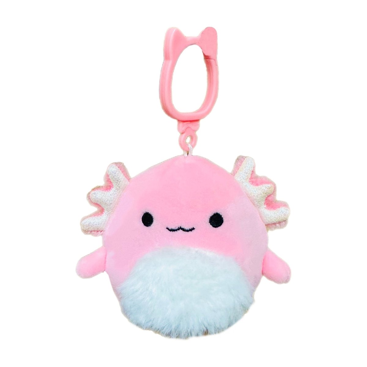 Squishmallow 3.5 Inch Archie the Axolotl with Fuzzy Belly Plush Clip - Owl & Goose Gifts