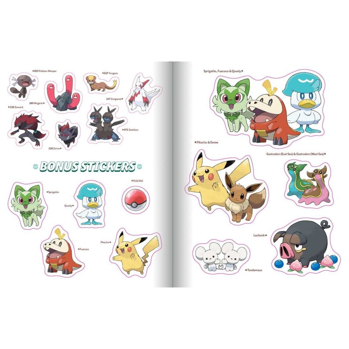 Pokemon: The Official Sticker Book of the Paldea Region - Owl & Goose Gifts