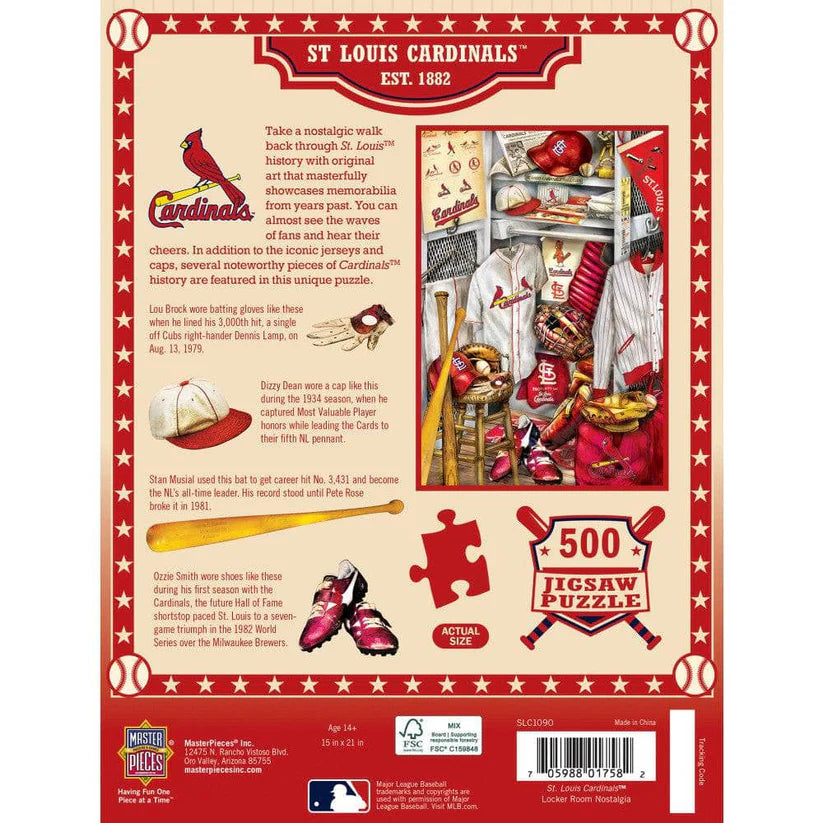 MasterPieces St. Louis Cardinals Locker Room - 500 Piece Jigsaw Puzzle