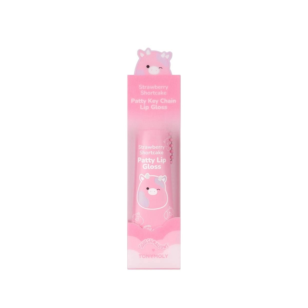 Squishmallow X TONYMOLY Patty's Strawberry Shortcake Lip Gloss - Owl & Goose Gifts