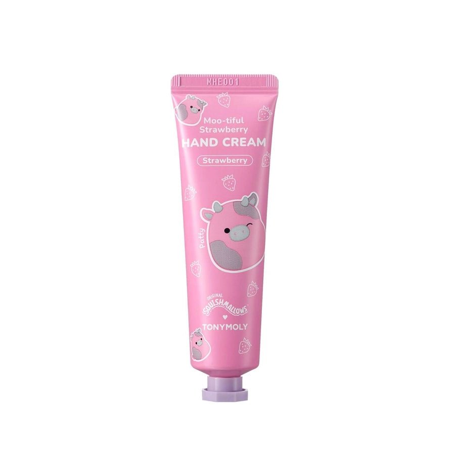 Squishmallow X TONYMOLY Patty's Moo - tiful Strawberry Hand Cream - Owl & Goose Gifts