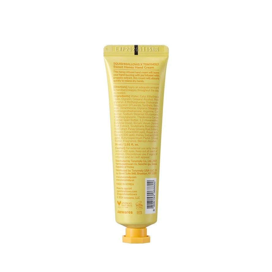 Squishmallow X TONYMOLY Sunny's Sweet Honey Hand Cream - Owl & Goose Gifts