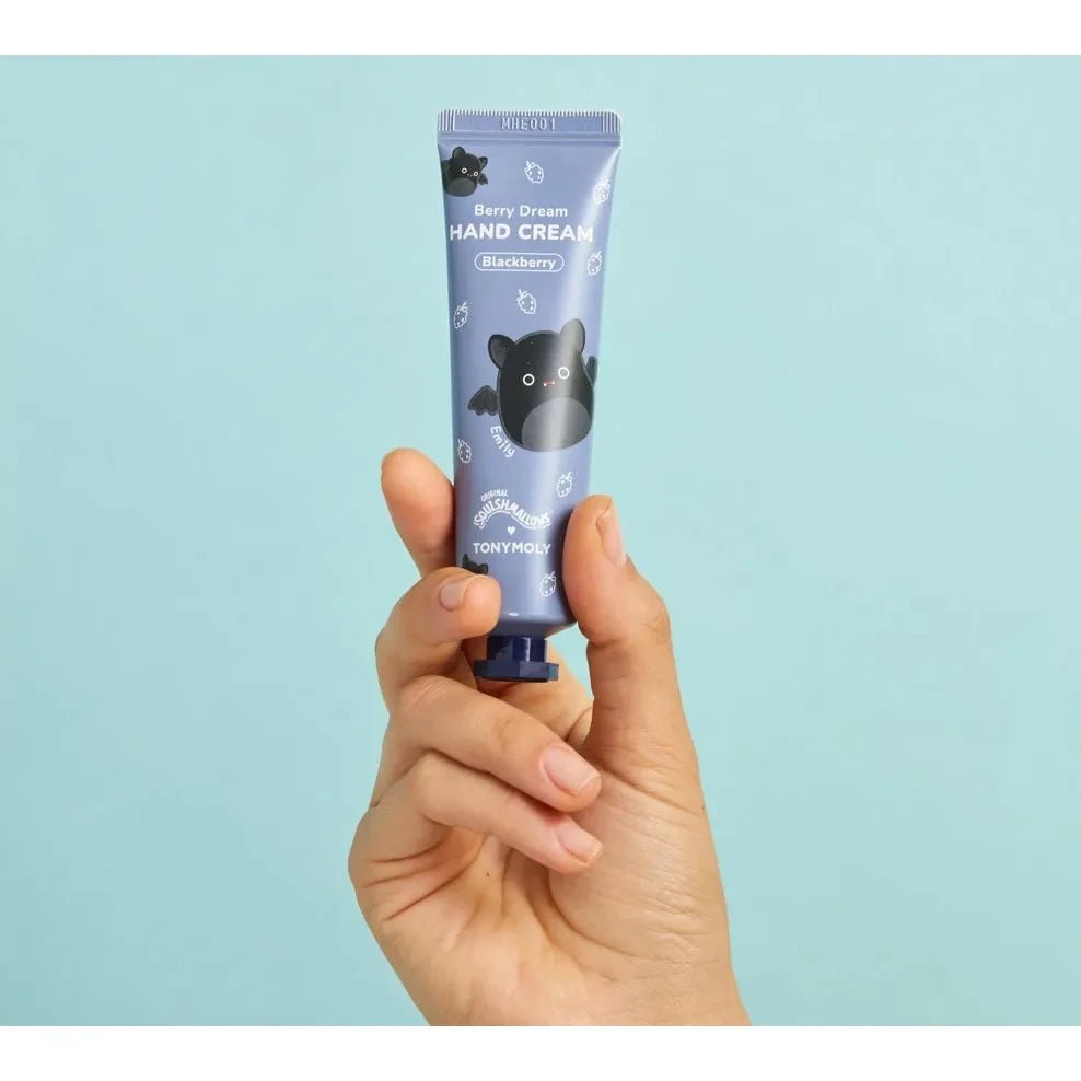 Squishmallow X TONYMOLY Emily's Berry Dream Blackberry Hand Cream - Owl & Goose Gifts