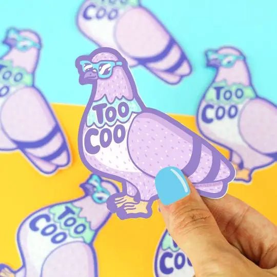 Turtle's Soup Too Coo Vinyl Sticker - Owl & Goose Gifts