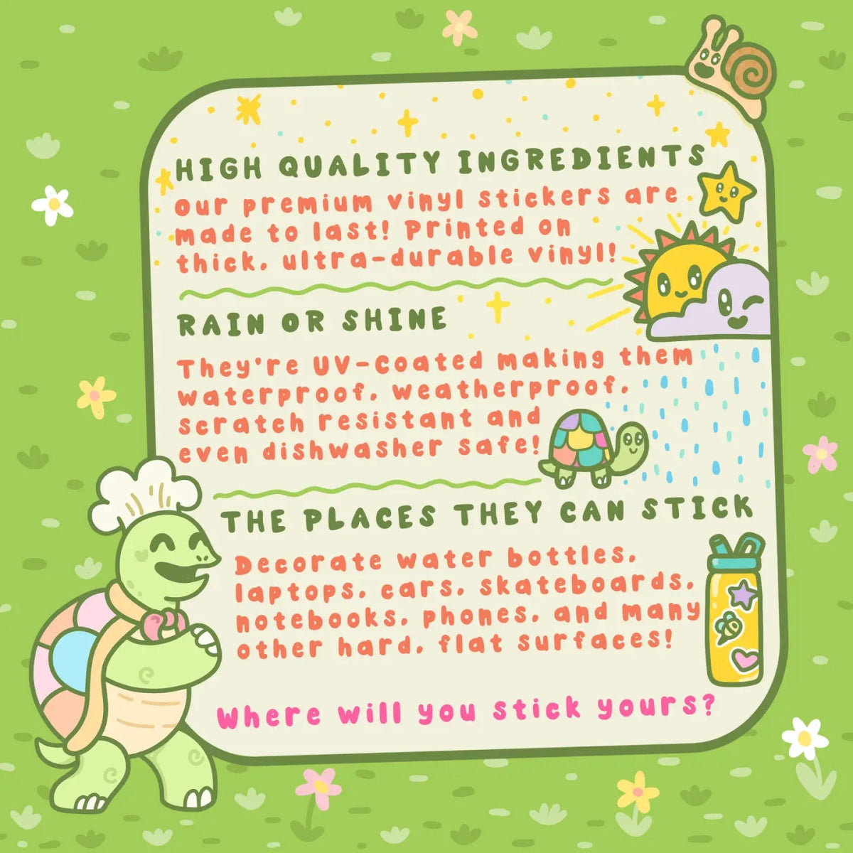 Turtle's Soup Spooky Heart Halloween Vinyl Sticker - Owl & Goose Gifts