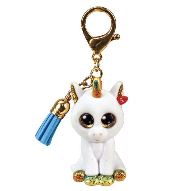Ty Mini Boos 2.5 Inch Pixy the Unicorn Clip - Owl & Goose Gifts