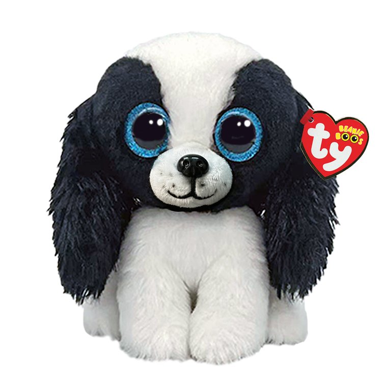 Ty Beanie Boos 6 Inch Sissy the Black Cocker Spaniel Plush Toy - Owl & Goose Gifts