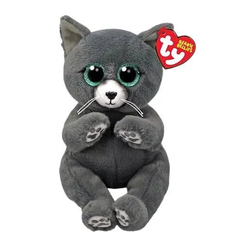 Ty Beanie Bellies 8 Inch Binx the Gray Cat Plush Toy - Owl & Goose Gifts