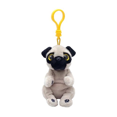 Ty Beanie Bellies 4 Inch Izzy the Pug Plush Clip - Owl & Goose Gifts