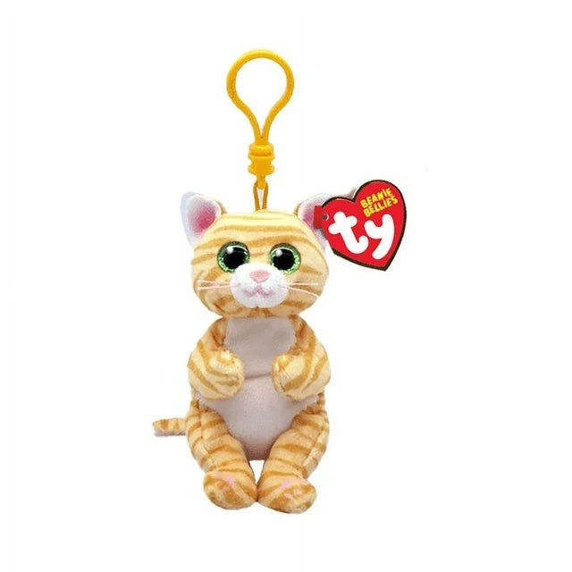 Ty Beanie Bellies 4 Inch Mango the Orange Cat Plush Clip - Owl & Goose Gifts