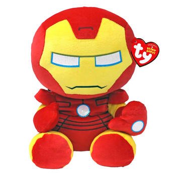 Ty Beanie Babies 8 Inch Iron Man Marvel Plush Toy - Owl & Goose Gifts