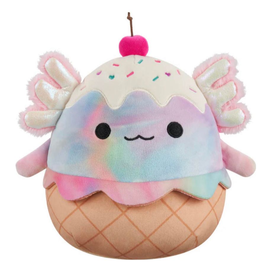 Squishmallow 5 Inch Tinley the Ice Cream Axolotl Valentine Plush Toy