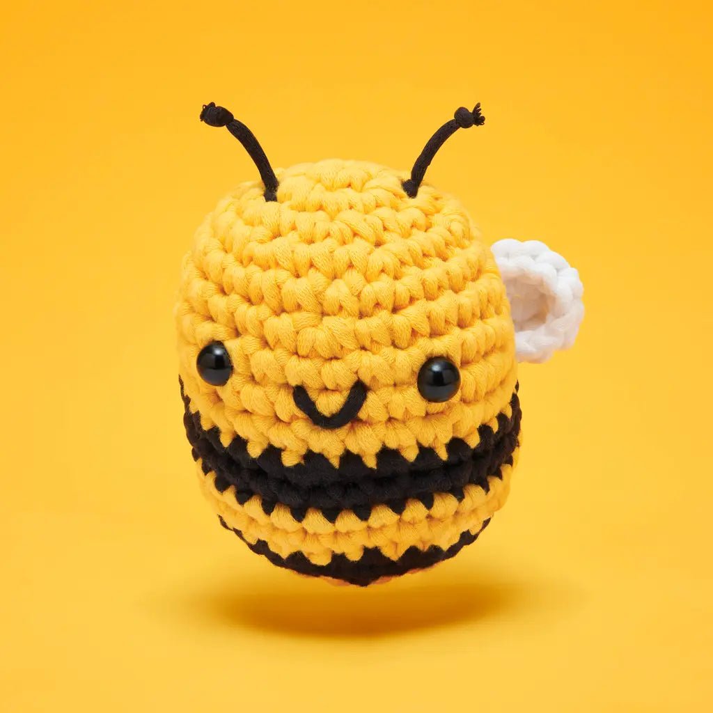 The Woobles Cornelius the Bee Beginner Crochet Kit - Owl & Goose Gifts
