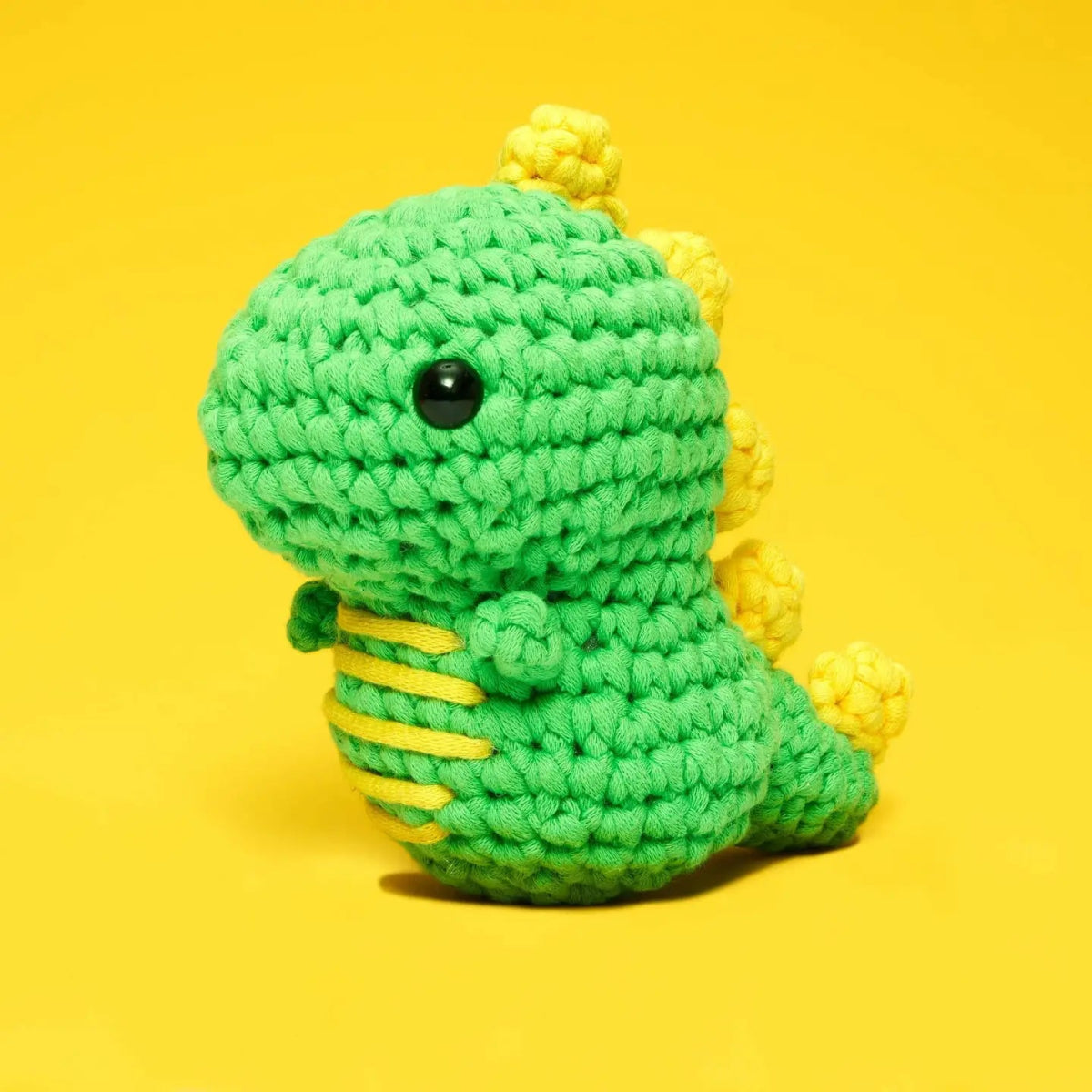 The Woobles Fred the Dinosaur Beginner Crochet Kit - Owl & Goose Gifts