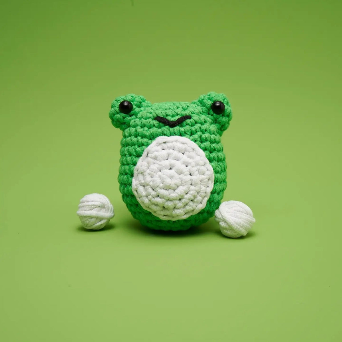 The Woobles Henri the Frog Beginner Crochet Kit - Owl & Goose Gifts
