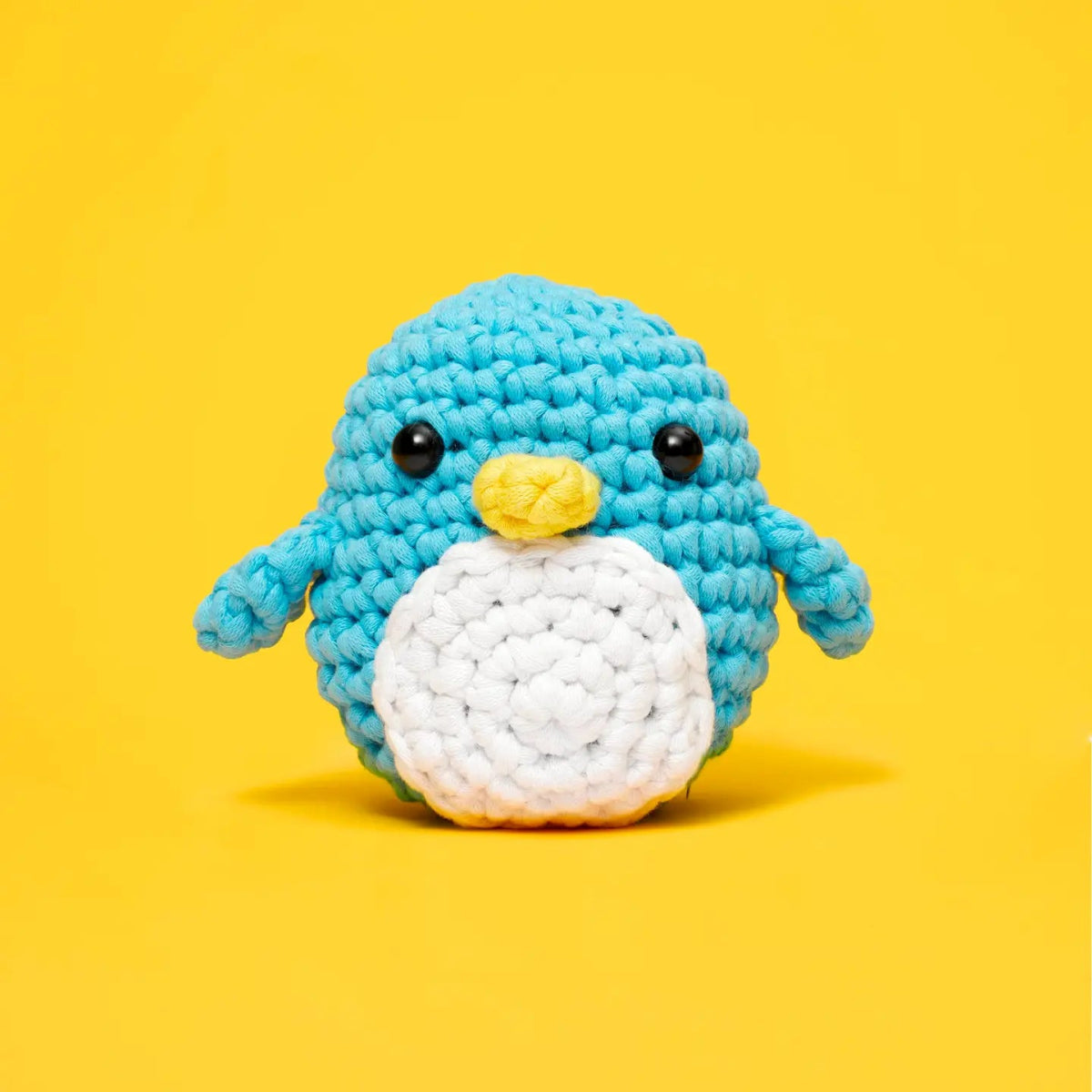 The Woobles Pierre the Blue Penguin Beginner Crochet Kit - Owl & Goose Gifts