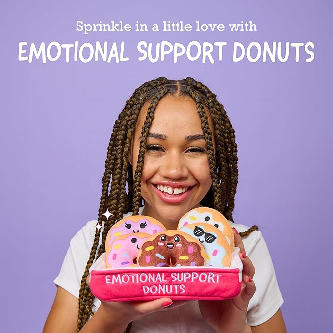 Emotional Support Donuts Set of 5 Plush Toys by What Do You Meme - Owl & Goose Gifts