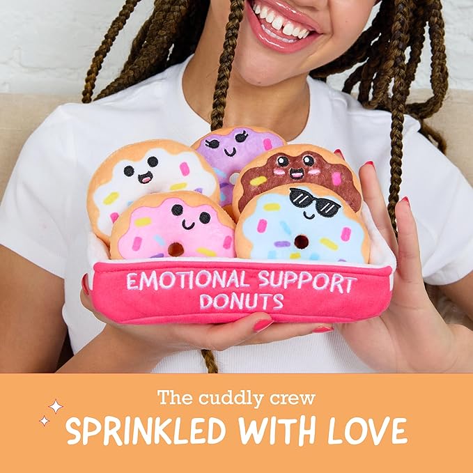 Emotional Support Donuts Set of 5 Plush Toys by What Do You Meme - Owl & Goose Gifts