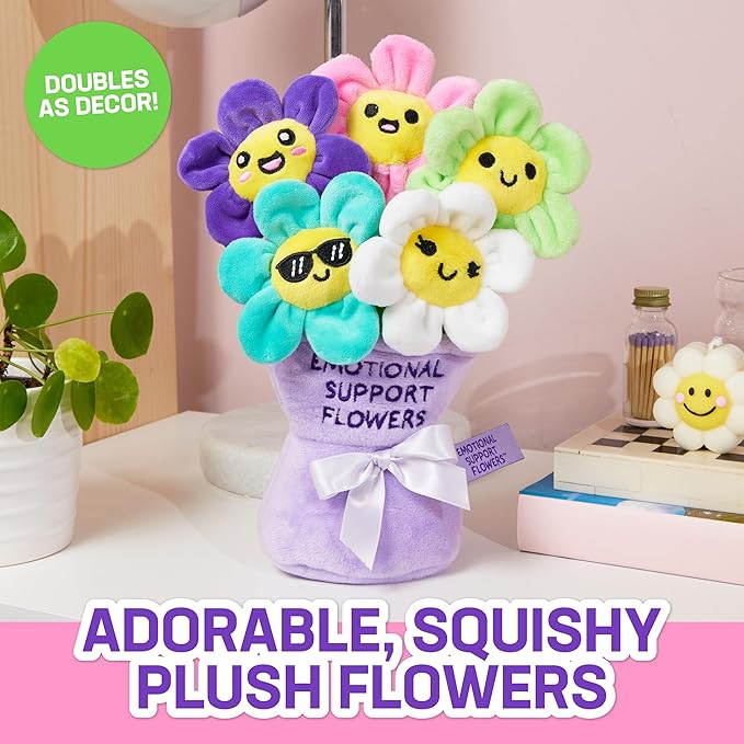 Emotional Support Flowers Set of 5 Plush Toys by What Do You Meme - Owl & Goose Gifts